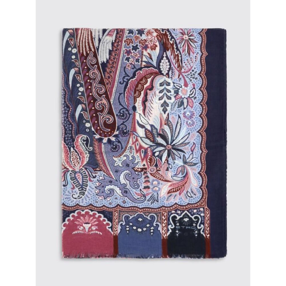 Etro Men Etro Men's Modal And Cashmere Blend Scarf With All-Over Paisley Print